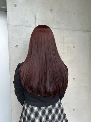 ロング カラー ヘアアレンジ ボブ艶モテカラー🫧 カリンのヘアスタイル