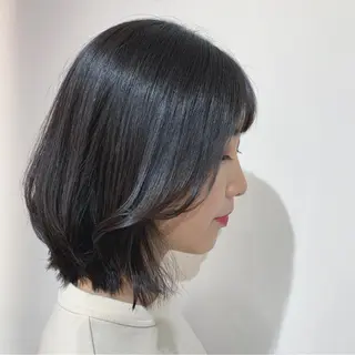 ミディアム HARUKA韓国ヘア /Luana梅田のヘアスタイル