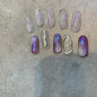 カラー パーマ ヘアアレンジ キッズ ネイル マツエク・マツパ feey ⁑erinaのネイルデザイン