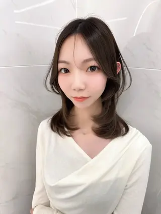 ミディアム 平山 竣也のヘアスタイル