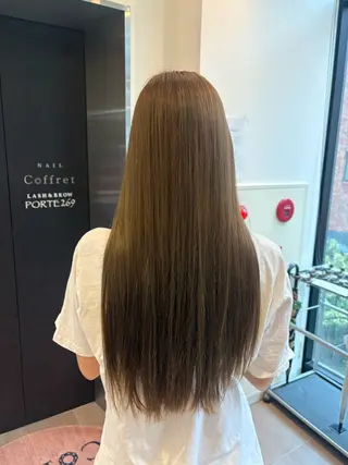 ロング カラー まほ/ あべの/braceのヘアスタイル