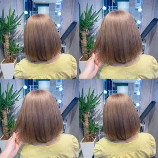 ミディアム 💛ムラ修正ブリーチ 💛YUUのヘアスタイル