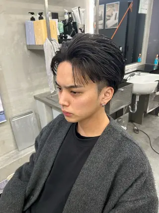 ミディアム ヘアアレンジ メンズ 藤田 希羅のヘアスタイル
