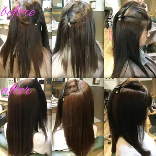 ロング パーマ ブリーチ縮毛矯正/ デサキ ショウヘイのヘアスタイル