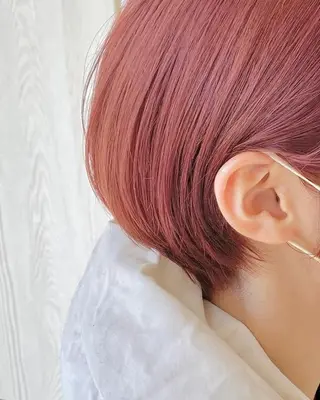 ショート カラー ハイトーン×似合わせ 🌱中川慎之介のヘアスタイル