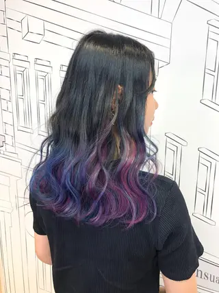 セミロング カラー レイヤー⭐️カラー ⭐️平川雅史のヘアスタイル