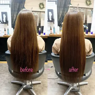 ロング 縮毛矯正&髪質改善 MAILHAIRのヘアスタイル