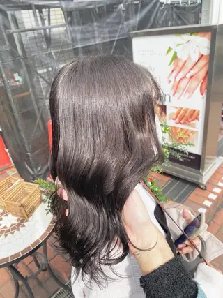 セミロング カラー 艶髪レイヤーの王 復活の大澤竜馬のヘアスタイル