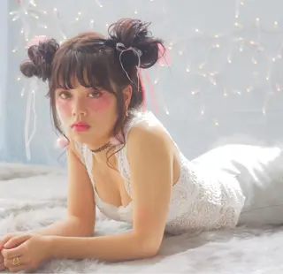 セミロング ロング ヘアアレンジ ILu.所属・櫻井 愛弓のヘアスタイル