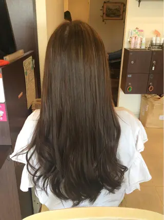 ロング カラー 美容室 Jフィドルファドル所属・わきた かずなのヘアスタイル