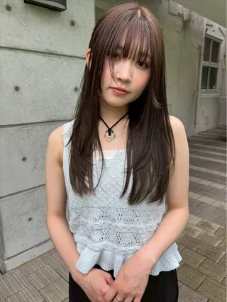 カラー miku/天神 艶カラーのヘアスタイル