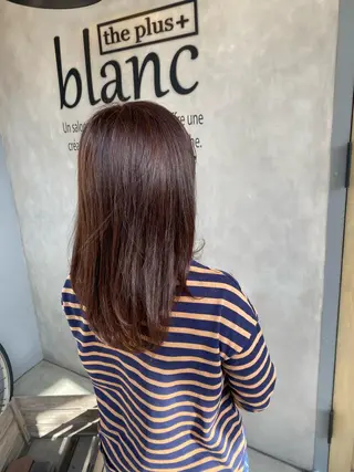 セミロング 冨樫 真季のヘアスタイル