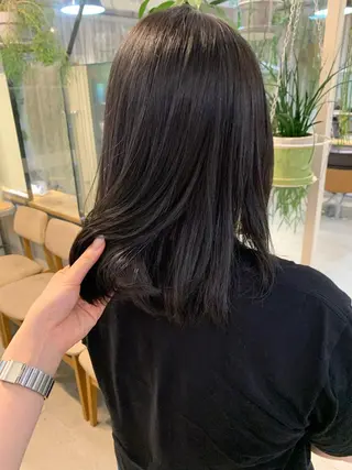 セミロング カラー REINA☁️透明感 カラー/ぷつっと♡のヘアスタイル