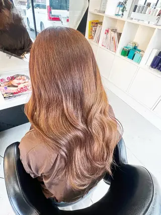 ロング 韓国風顔まわり/ベー ジュ/マツエク♡美咲のマツエク・マツパデザイン