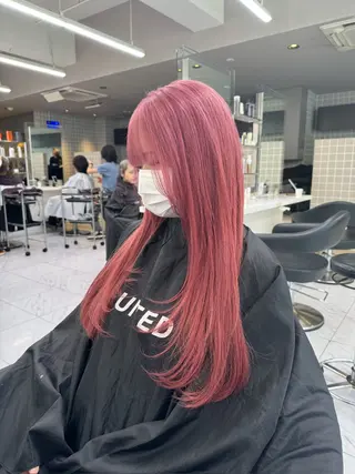 ロング カラー ヘアアレンジ Over hair所属・Over hair_ misakiのヘアスタイル