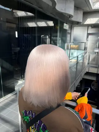 ミディアム 小栗 岳斗のヘアスタイル