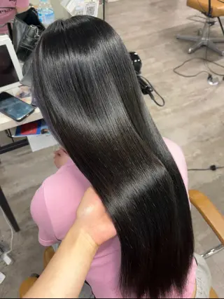 ロング 🍑メンズカット 透明感カラーもえ🍑のヘアスタイル