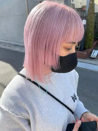 ショート カラー Miku /ブリーチ/ボブのヘアスタイル