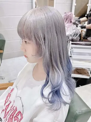 ロング カラー ヘアアレンジ Days 透明感カラーのヘアスタイル