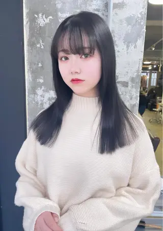 セミロング カラー emu head spa & treatment所属・髙塚碧🇰🇷 韓国ヘア🎗️のヘアスタイル