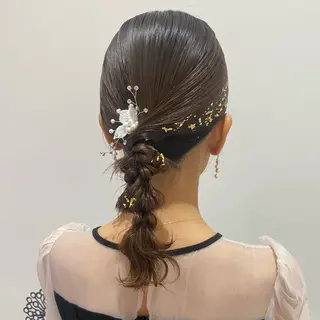 ヘアアレンジ ベージュ/アレンジ /横浜/杉本千夏のヘアスタイル