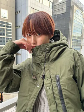 ショート カラー ショート/ボブ/ 心斎橋/宮脇美奈のヘアスタイル