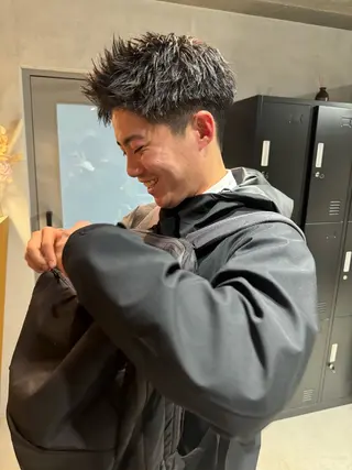 ショート カラー パーマ ヘアアレンジ メンズ メンズ特化 しゅうへいのヘアスタイル