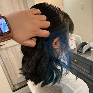 セミロング カラー umber  royce所属・🫟メンズスタイル 特化型マナ🫟のヘアスタイル