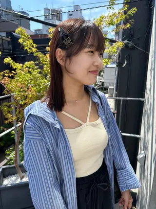 ミディアム ボブ/似合わせカット /ニュアンスカラーのヘアスタイル