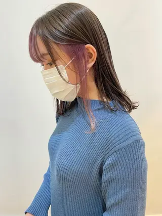 ミディアム カラー 佐藤 魁人のヘアスタイル