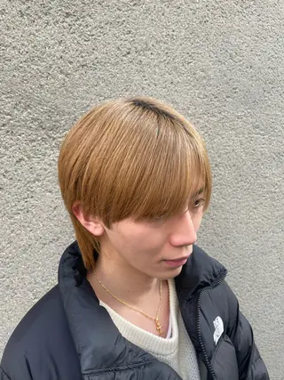 メンズ 慎太朗/パーマ/ボブ /センターパートのヘアスタイル