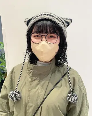 ミディアム パーマ K-two 谷町店所属・K-two谷町❄️ hinaのヘアスタイル