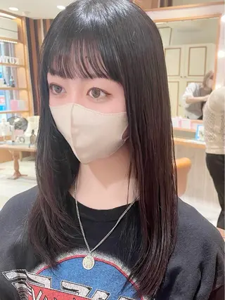 セミロング 小幡永吉 ✨ショート✨韓国✨のヘアスタイル