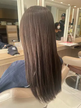 ロング カラー 韓国ヘアメイク🎀/ 縮毛矯正✨山本媛香のヘアスタイル