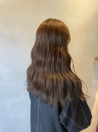 ロング カラー 森 遥菜のヘアスタイル
