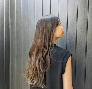 ロング カラー neguse所属・neguse 京都西院 貸切美容室のヘアスタイル