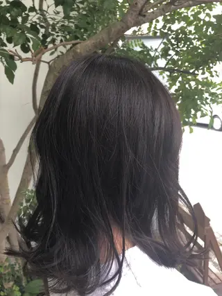 ミディアム 本山　くせ毛のカット 尾島光季のヘアスタイル