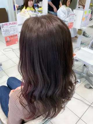 セミロング カラー Uni.所属・地毛風ストレート/ 髪質改善/榎本流行のヘアスタイル