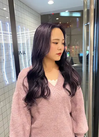 ロング カラー emu所属・けいこ🍊ニュアンス ネイル/個性派ネイルのネイルデザイン