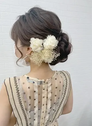 セミロング ヘアアレンジ GRANLUSSO 〜グランルッソ駅前店所属・木口 嘉美のヘアスタイル