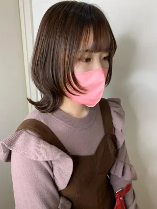 ミディアム カラー 🫧ウルフカット/ 畑中結衣🫧のヘアスタイル