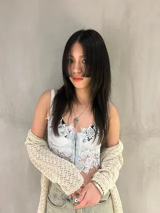 カラー ✧ブリーチ/レイヤー /momo✧のヘアスタイル