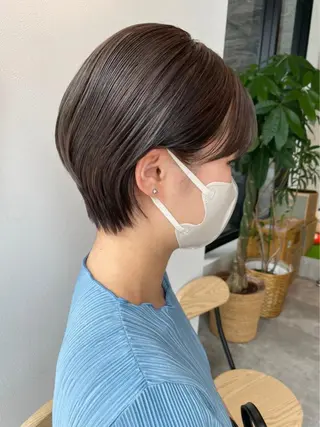 ショート カラー 神戸ボブ✂️ ioe三宮/田 伸佳のヘアスタイル