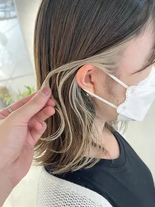 ミディアム カラー 川本 裕🌿のヘアスタイル