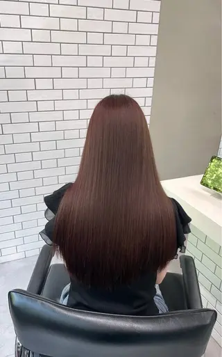 セミロング カラー 透け感カラー✂️ yuuのヘアスタイル