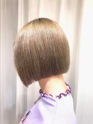 ショート カラー ヘアアレンジ salowin新宿三丁目店所属・🖤小顔ボブ/ウルフ レイヤー🖤山本諒のヘアスタイル
