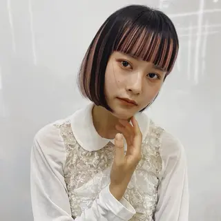 ミディアム カラー 森田 三琴のヘアスタイル