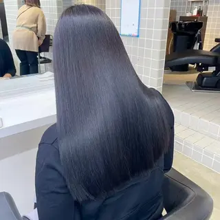 ロング カラー 韓国風艶髪🎀 暖色カラー🤍のヘアスタイル