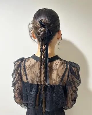 ロング ヘアアレンジ ヘアセット┊お呼ばれ ┊お出かけ┊wadaのヘアスタイル