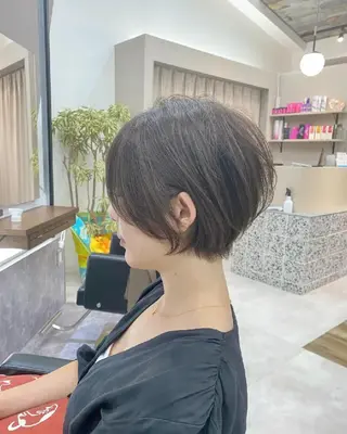 ショート カラー パーマ ヘアアレンジ メンズ ネイル キッズ マツエク・マツパ ペスカ豊崎店　沖縄所属・ショート指名No.1 店長　清水のヘアスタイル